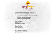Tablet Screenshot of baustoffzentrum-feu.de